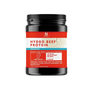 Hydro Beef Isolate Protein - Australian Grass Fed - 630g by NXGEN Wholefoods in red and black packaging from New Arrivals collection