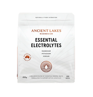Mineral Balance - Essential Electrolytes - 450g by Ancient Lakes in resealable pouch for hydration support and active lifestyles