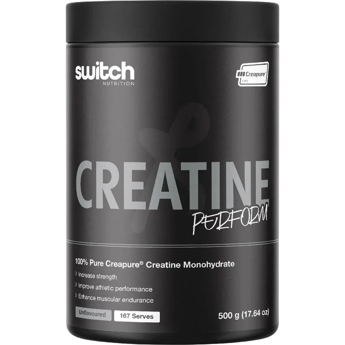 Creatine Perform by Switch Nutrition, a 100% Creapure creatine monohydrate stocked at LYTES