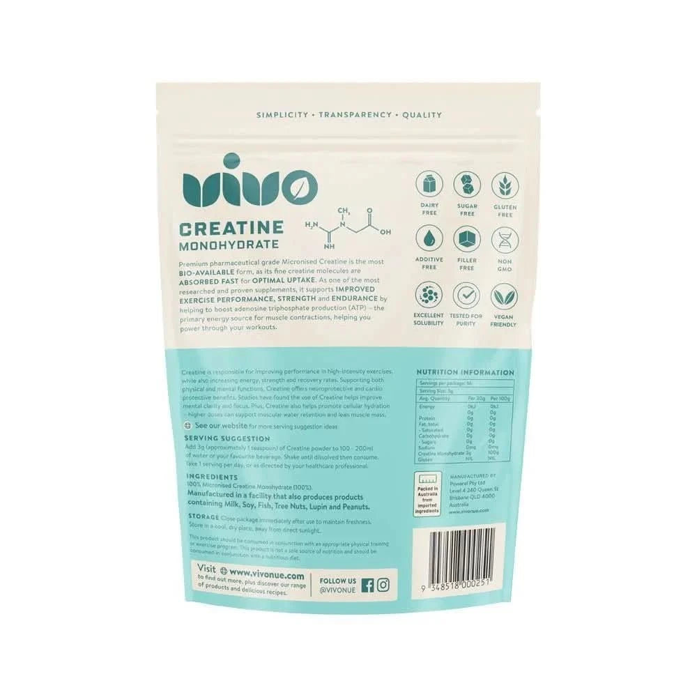 100% Pure Creatine Monohydrate - 200g - LYTES
