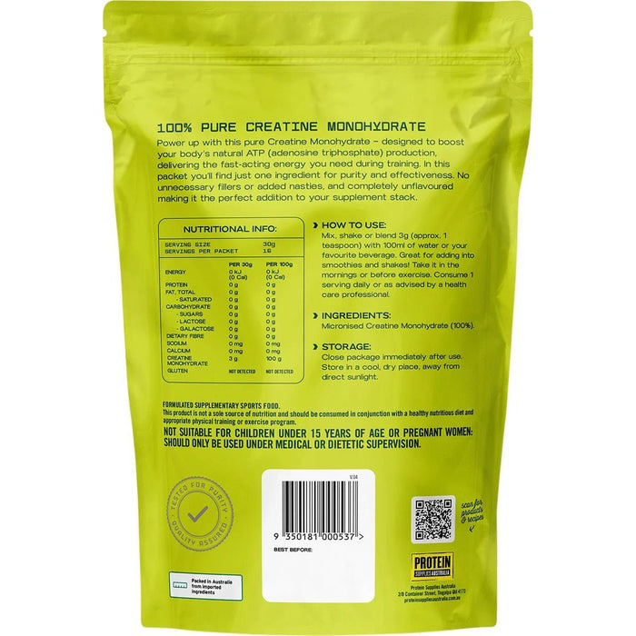 100% Pure Creatine Monohydrate - 200g - Yo Keto