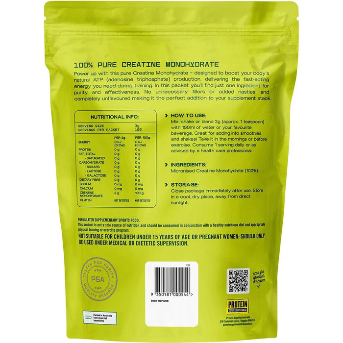 100% Pure Creatine Monohydrate - 500g - Yo Keto