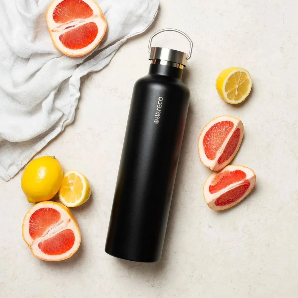 1L Insulated Stainless Steel Bottle - Onyx - LYTES
