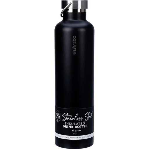 1L Insulated Stainless Steel Bottle - Onyx - LYTES