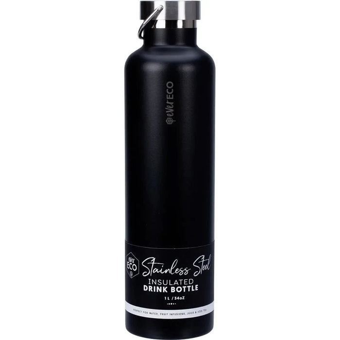 1L Insulated Stainless Steel Bottle - Onyx - LYTES