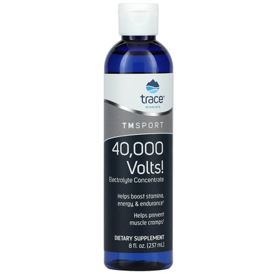 40,000 Volts - Electrolyte Concentrate - 237ml bottle by Trace Minerals for stamina, energy, and muscle cramp support