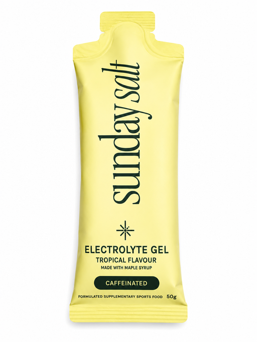 Tropical – Caffeinated Energy Gel - Single Sachet by Sunday Salt, an electrolyte gel from Drinks and Functional collections.