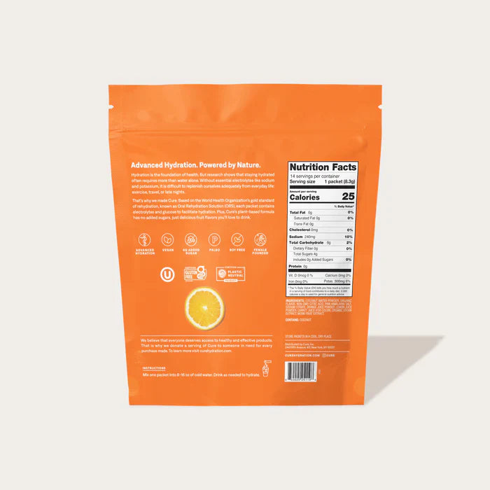 Orange - Hydrating Electrolyte Mix - 14 Pack