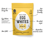 Googys Pure Egg White Powder - 1KG in yellow bag, keto and paleo friendly, gluten and dairy free, non-GMO protein source