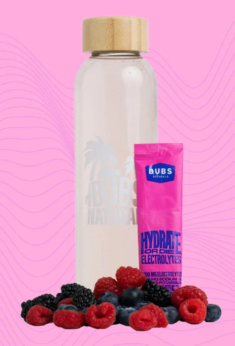 Hydrate or Die® Electrolytes Drink Mix - Mixed Berry - 20 Sticks