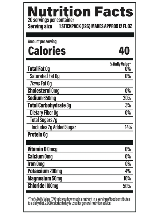 Hydrate or Die® Electrolytes Drink Mix - Mixed Berry - 20 Sticks