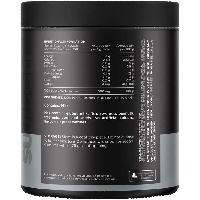 Colostrum - 100% Pure Colostrum Powder - 150g
