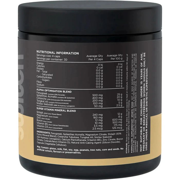 Alpha Male Support Formula - 120 Caps - LYTES