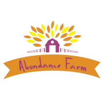 Abundance Farm logo with a sunburst design and ribbon banner for Baja Mineral Sea Salt - Fine - 454g product branding.