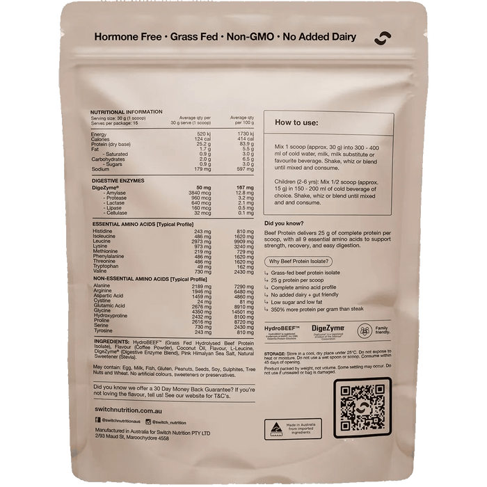 Beef Protein Isolate - Iced Latte - 450g