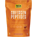Grass Fed Collagen Peptides - Salted Caramel - 1kg by Protein Supplies Australia in orange resealable pouch packaging