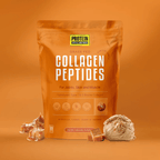 Protein Supplies Australia Grass Fed Collagen Peptides - Salted Caramel - 1kg pouch with caramel and ice cream, in Collagen Powder collection.