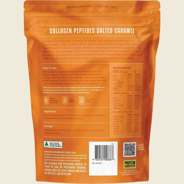 Grass Fed Collagen Peptides - Salted Caramel - 500g
