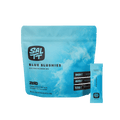 Blue Slushies - 30 Sticks by SALTT in blue resealable pouch with electrolyte content details and single stick sachet next to it