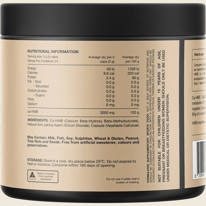 HMB Ca-Beta-Hydroxy Beta-Methylbutryate - 30 Serves