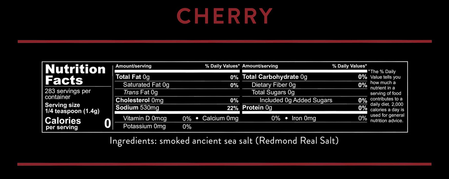 Cherry Smoked Real Salt - 396g - LYTES