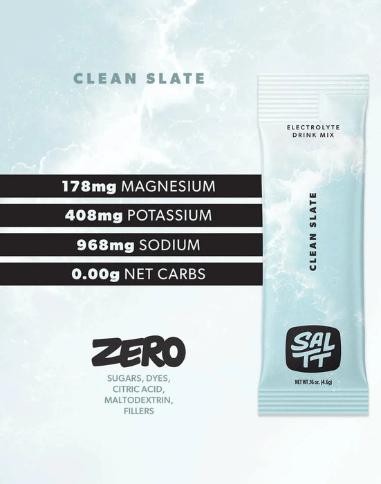 Clean Slate (Unflavoured) Electrolyte Drink Mix - 30 Sticks - LYTES