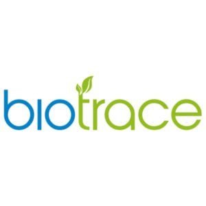 BioTrace logo featuring blue and green text with a leaf accent, associated with CMD Concentrated Mineral Drops - 240ml.