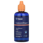 ConcenTrace - Trace Mineral Drops - 118ml in blue bottle with orange dropper, supporting hydration and energy by Trace Minerals