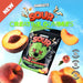Creatine Gummy Bears - Sour Peach by Swoleys with 5g creatine, low carb, keto-friendly sour peach gummies in vibrant packaging