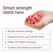 Hand holding Swoleys Creatine Gummy Bears - Sour Watermelon with benefits for energy, focus, recovery, and strength support