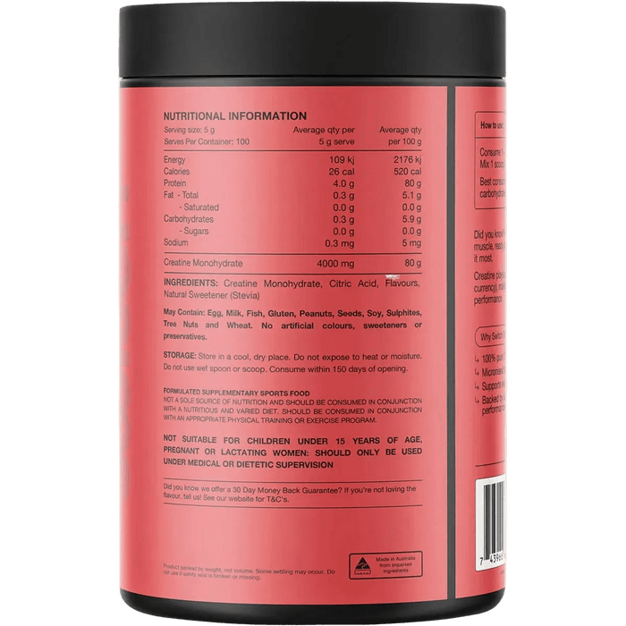 Creatine Monohydrate - Red Raspberry - 500g