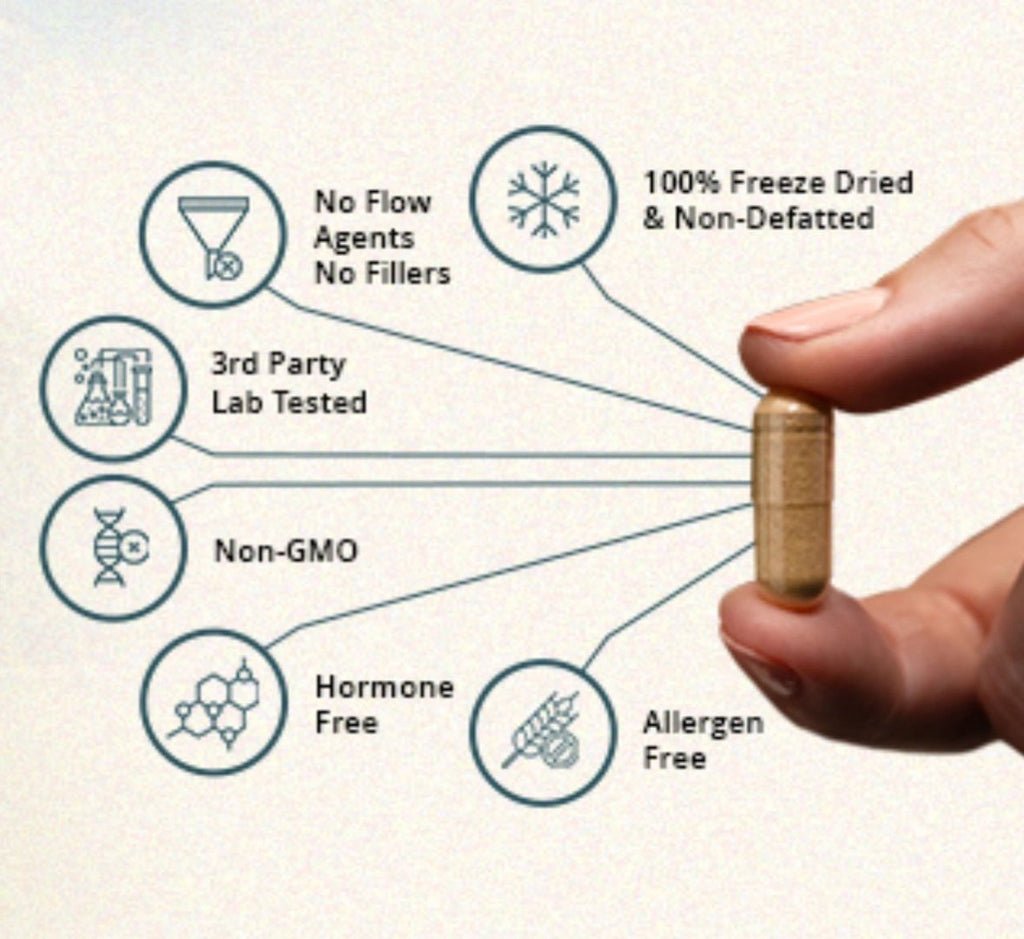 Digestive Enzymes - 160 Capsules by NXGEN Wholefoods shown with key benefits like non-GMO and allergen free features.