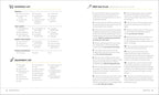 Easy Keto Meal Prep by Aaron Day open to pages with a detailed shopping list and step-by-step meal prep instructions for easy keto low carb planning.