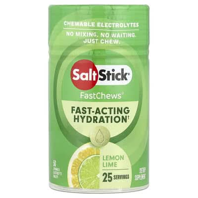 FastChews - Chewable Electrolytes - Lemon Lime - 25 Serves - LYTES