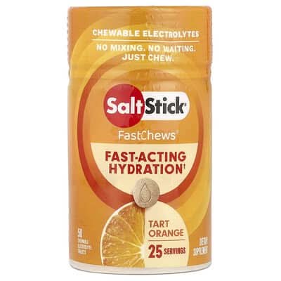 FastChews - Chewable Electrolytes - Tart Orange - 25 Serves - LYTES
