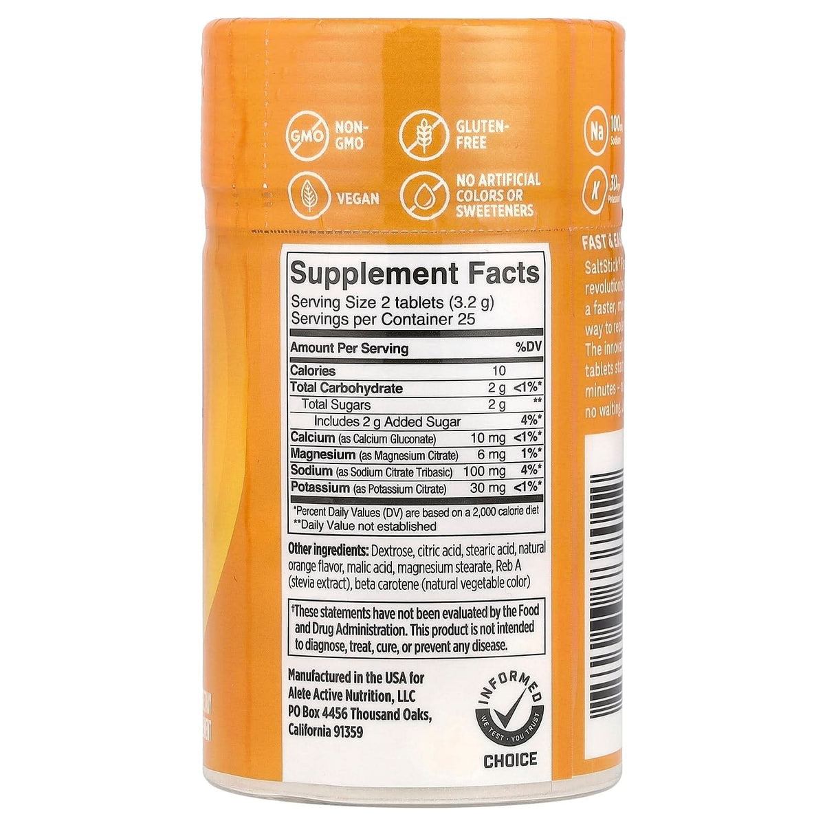 FastChews - Chewable Electrolytes - Tart Orange - 25 Serves - LYTES