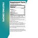 Fasting Drops - 120ml supplement facts label detailing minerals and electrolytes content with ingredient and usage instructions.
