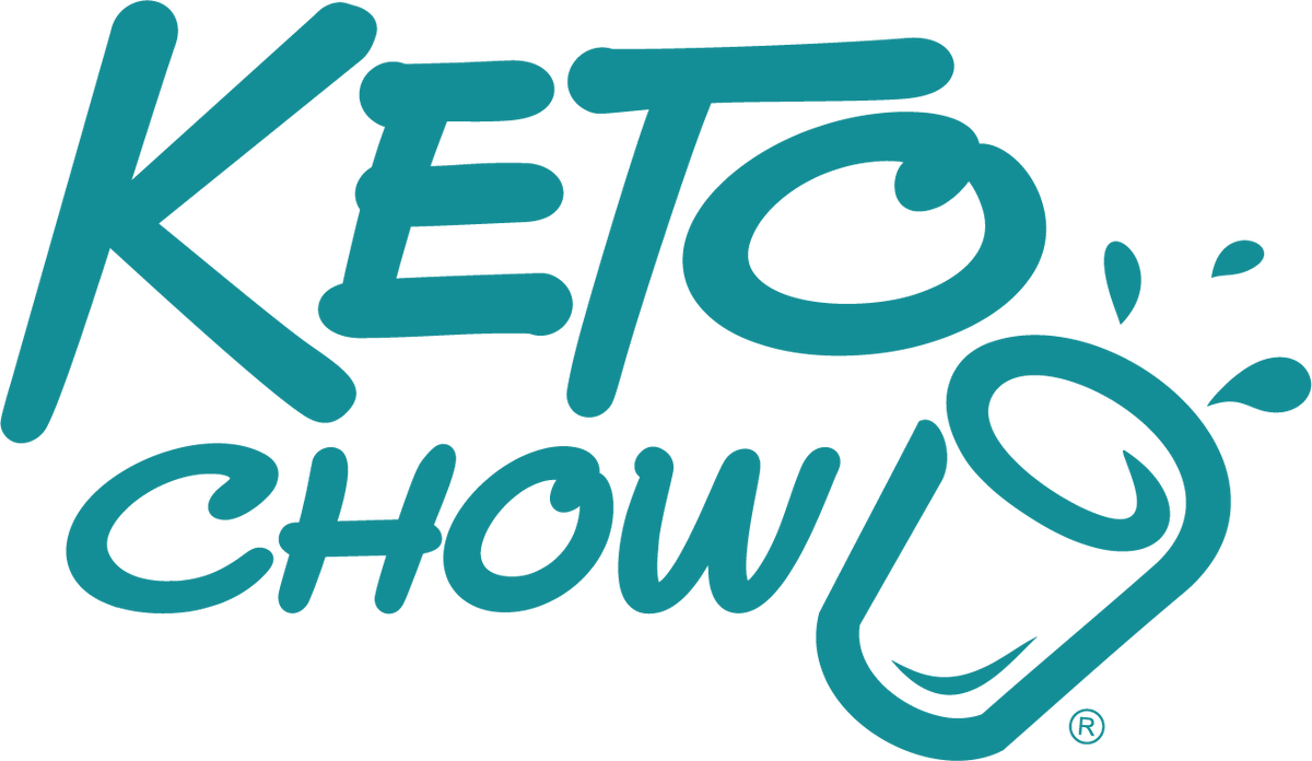 Keto Chow logo in teal with stylized text and graphic for Fasting Drops - 250ml from Drinks and Electrolytes collections