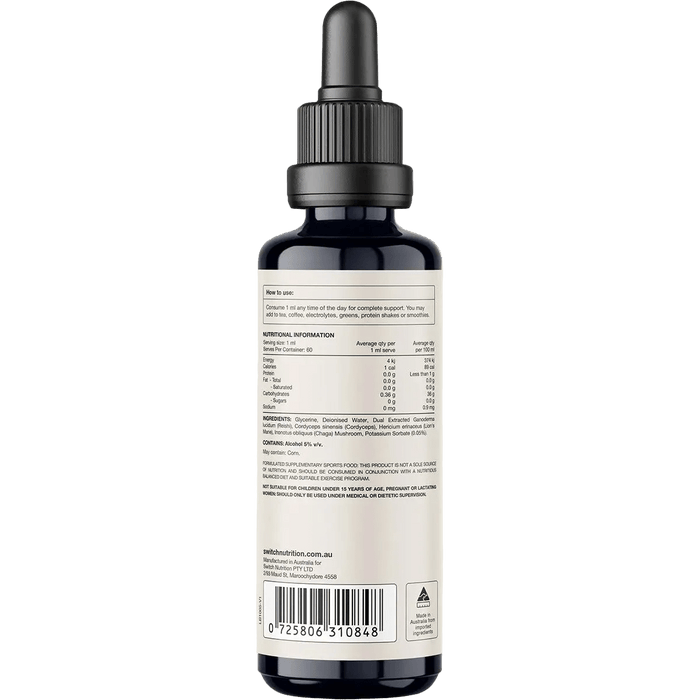 Four Blend Double Strength 2:1 Mushroom Liquid Extract - 60ml