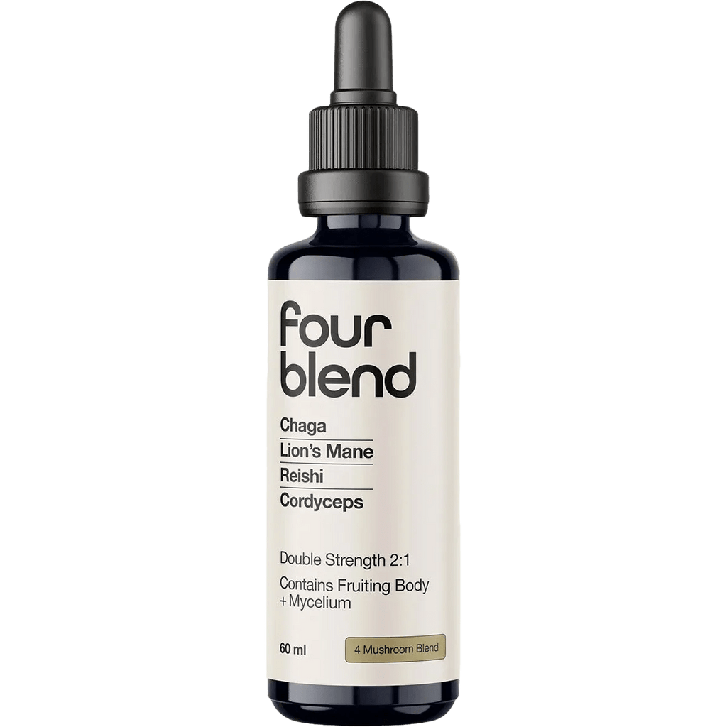 Four Blend Double Strength 2:1 Mushroom Liquid Extract - 60ml by Switch Nutrition in New Arrivals, Medicinal Mushrooms collections