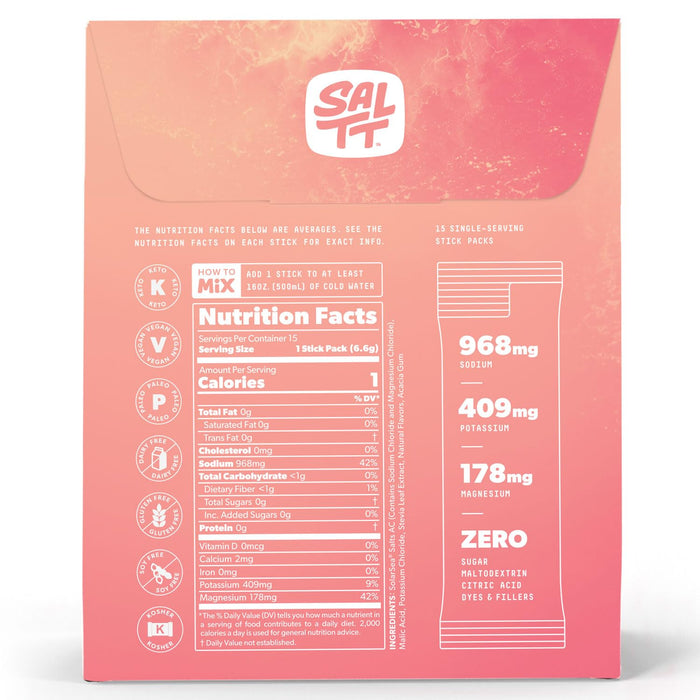 Fruit Variety Electrolyte Drink Mix - 15 Sticks - Yo Keto