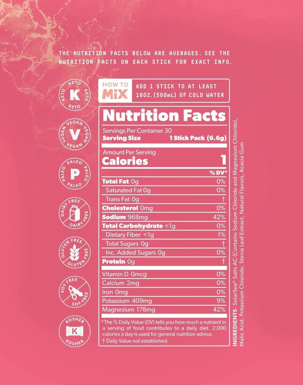 Fruit Variety Electrolyte Drink Mix - 30 Sticks - LYTES