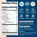 Nutrition facts label and icons for Venture Pal Grapefruit Electrolyte Drink Mix - 30 Sticks showing key nutrients, certifications, and benefits.