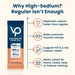 Grapefruit Electrolyte Drink Mix - 30 Sticks by Venture Pal explaining high-sodium benefits for hydration and muscle support