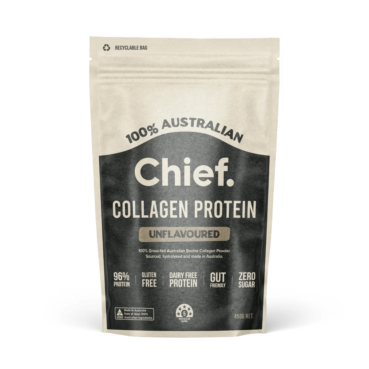 Grass - fed Collagen Protein Powder - Unflavoured - 450g - LYTES