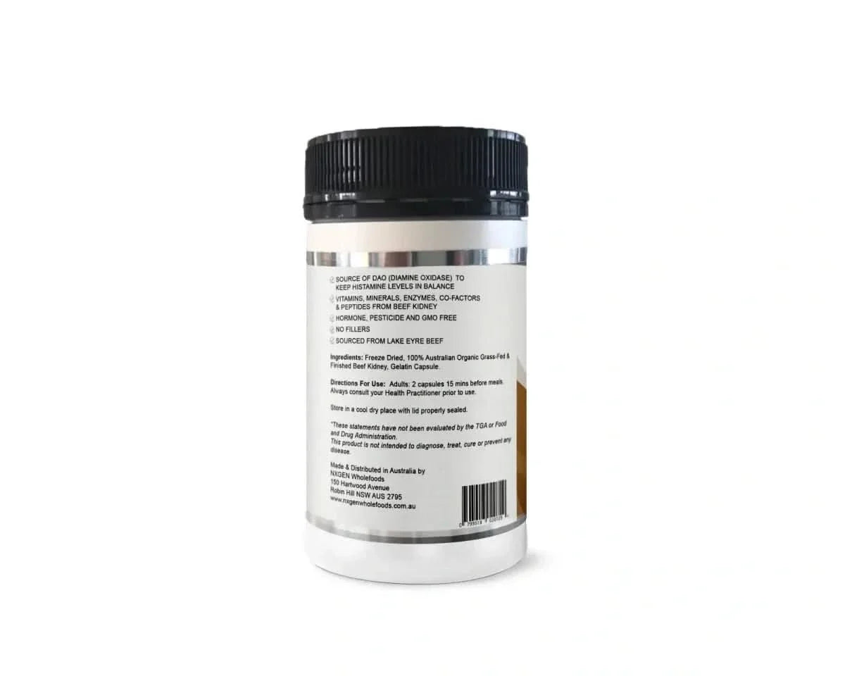 Grass Fed Organic Beef Kidney Capsules - Yo Keto