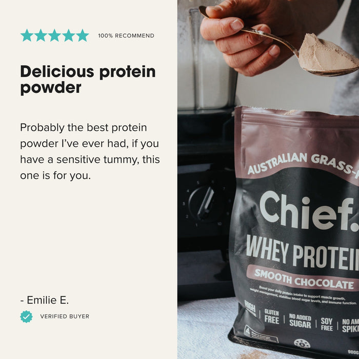 Grass - fed Whey Protein Powder - Smooth Chocolate - 900g - LYTES