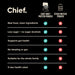 Comparison chart highlighting Chief's Grass-fed Whey Protein Powder - Unflavoured - 900g benefits over other protein powders