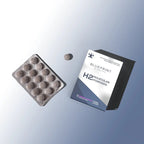 H2 Molecular Hydrogen - Raspberry - 12ppm - 30 Tablets by Blueprint Vitality with blister pack and single tablet displayed