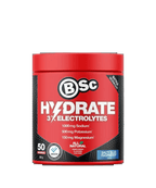 BSc Supplements Hydrate - Salty Blue Raspberry - 50 serves electrolyte drink from Drinks, Electrolytes, Low Carb collections